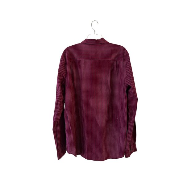 Hawker Rye Red Checkered Button-Up Long-Sleeve Shirt Regular Fit 100%Cotton NWOT - Picture 7 of 11